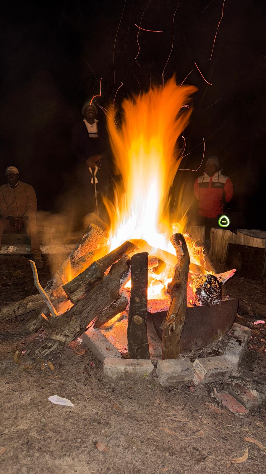 Taunet Nelel Men's Affairs campfire gathering